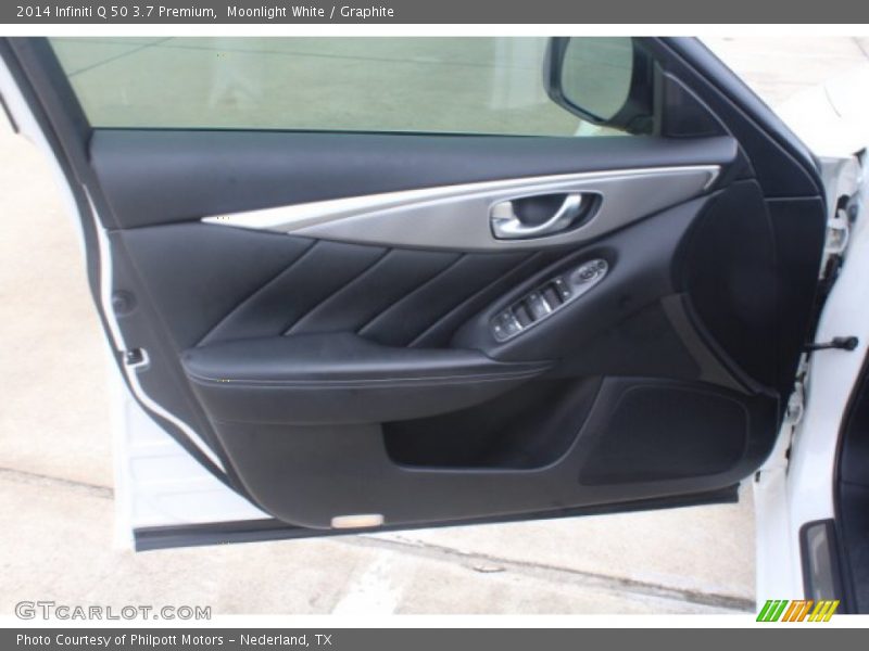 Moonlight White / Graphite 2014 Infiniti Q 50 3.7 Premium