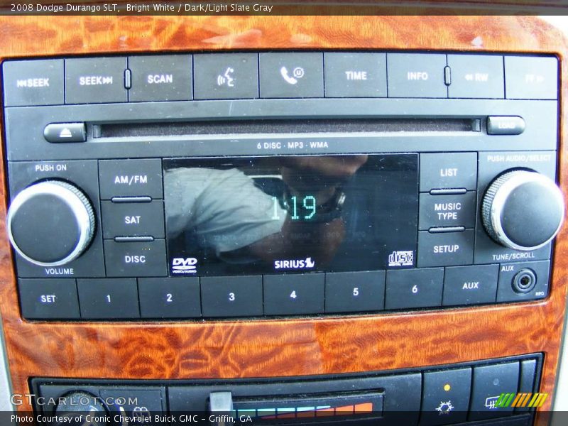 Bright White / Dark/Light Slate Gray 2008 Dodge Durango SLT