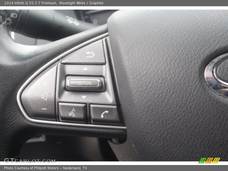Moonlight White / Graphite 2014 Infiniti Q 50 3.7 Premium