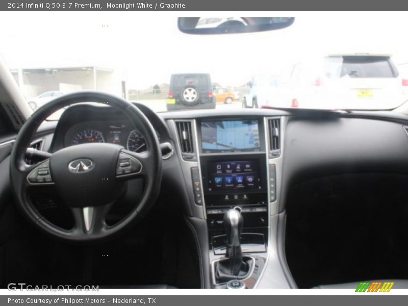 Moonlight White / Graphite 2014 Infiniti Q 50 3.7 Premium