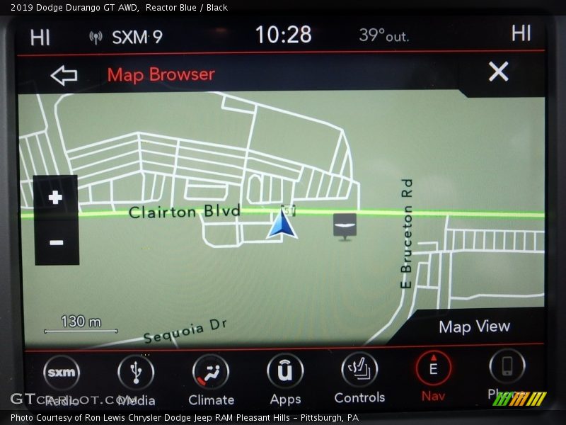 Reactor Blue / Black 2019 Dodge Durango GT AWD