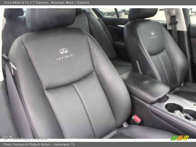 Moonlight White / Graphite 2014 Infiniti Q 50 3.7 Premium