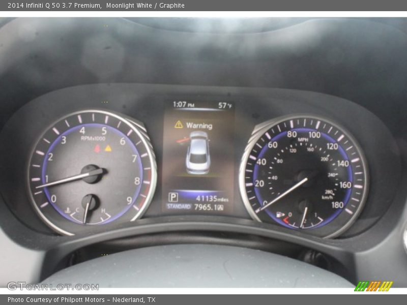 Moonlight White / Graphite 2014 Infiniti Q 50 3.7 Premium