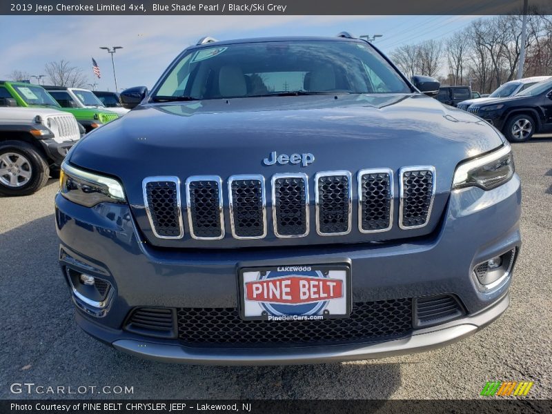 Blue Shade Pearl / Black/Ski Grey 2019 Jeep Cherokee Limited 4x4