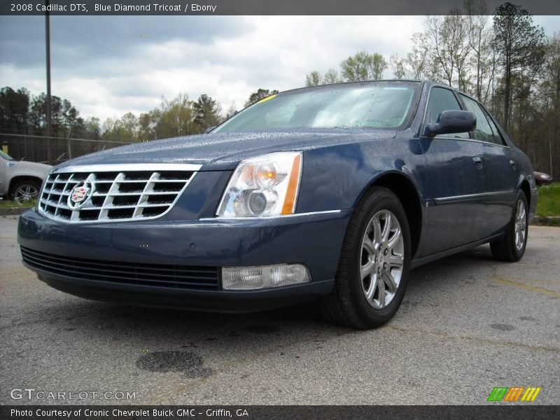 Blue Diamond Tricoat / Ebony 2008 Cadillac DTS