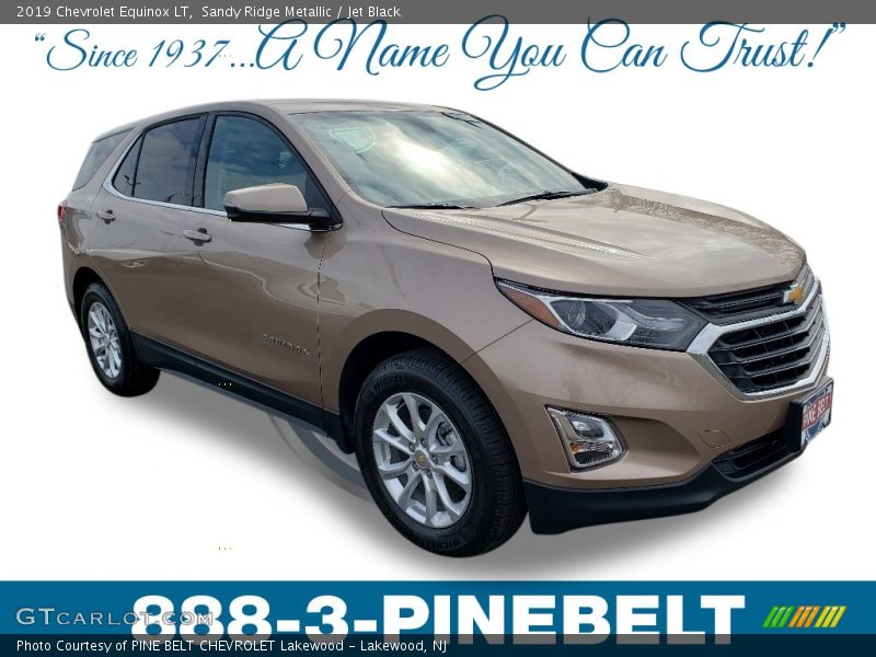 Sandy Ridge Metallic / Jet Black 2019 Chevrolet Equinox LT