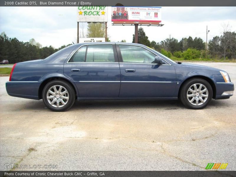 Blue Diamond Tricoat / Ebony 2008 Cadillac DTS