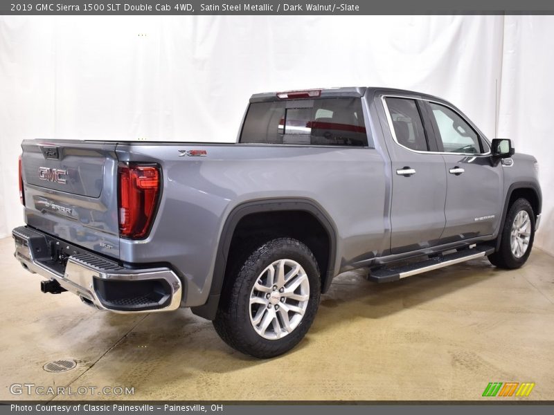 Satin Steel Metallic / Dark Walnut/­Slate 2019 GMC Sierra 1500 SLT Double Cab 4WD