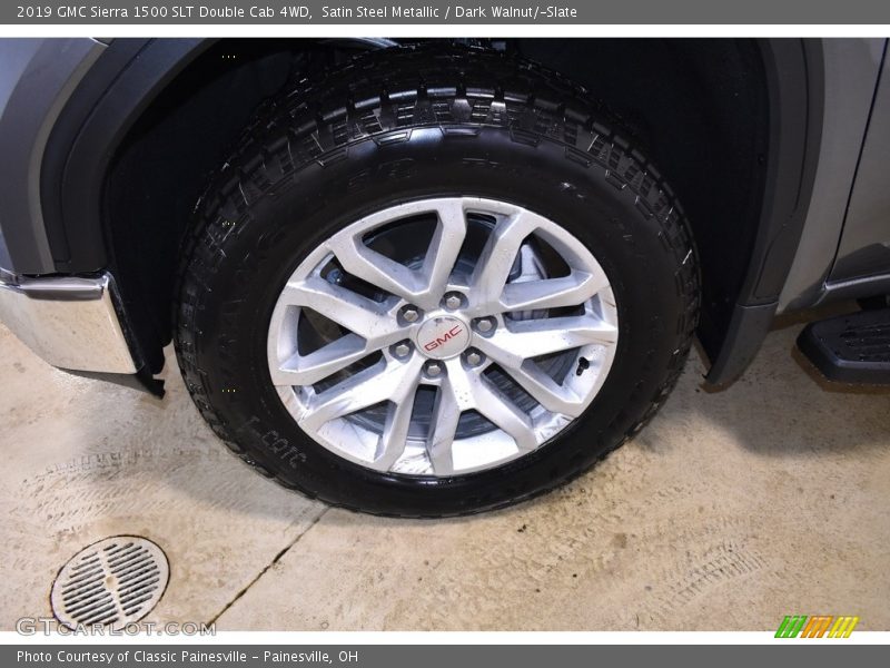 Satin Steel Metallic / Dark Walnut/­Slate 2019 GMC Sierra 1500 SLT Double Cab 4WD