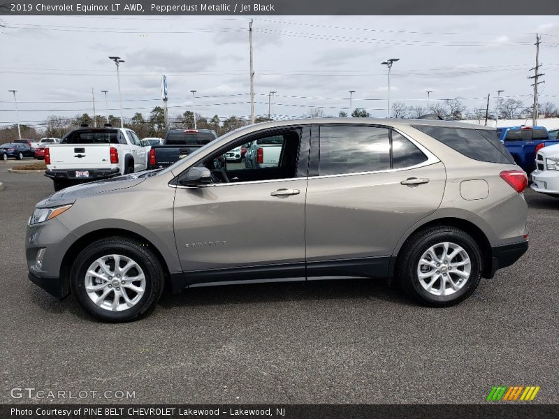 Pepperdust Metallic / Jet Black 2019 Chevrolet Equinox LT AWD