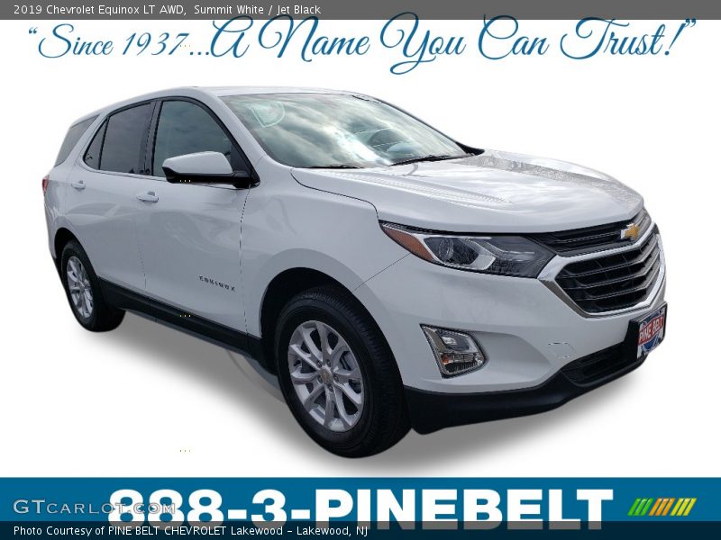Summit White / Jet Black 2019 Chevrolet Equinox LT AWD