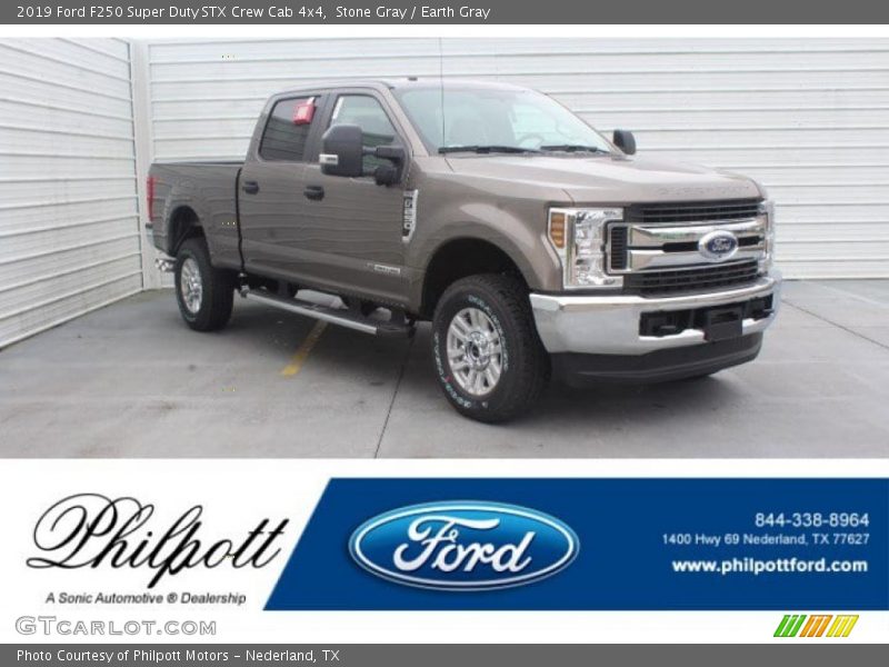 Stone Gray / Earth Gray 2019 Ford F250 Super Duty STX Crew Cab 4x4