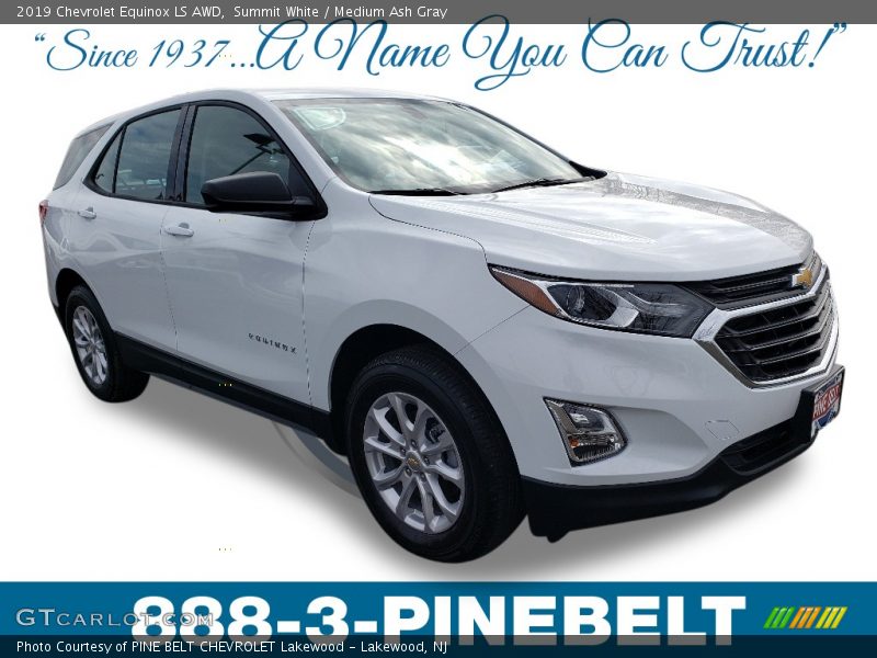 Summit White / Medium Ash Gray 2019 Chevrolet Equinox LS AWD