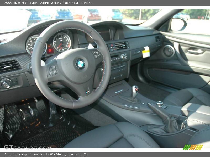 Alpine White / Black Novillo Leather 2009 BMW M3 Coupe