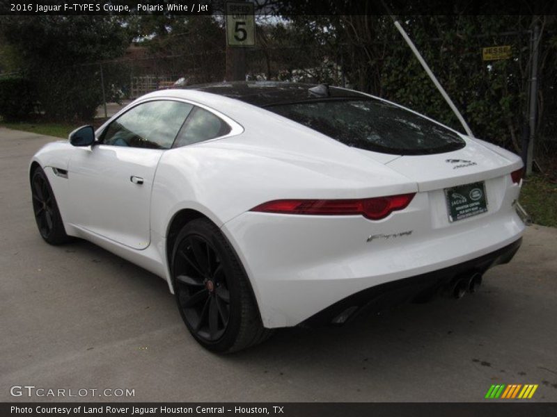 Polaris White / Jet 2016 Jaguar F-TYPE S Coupe