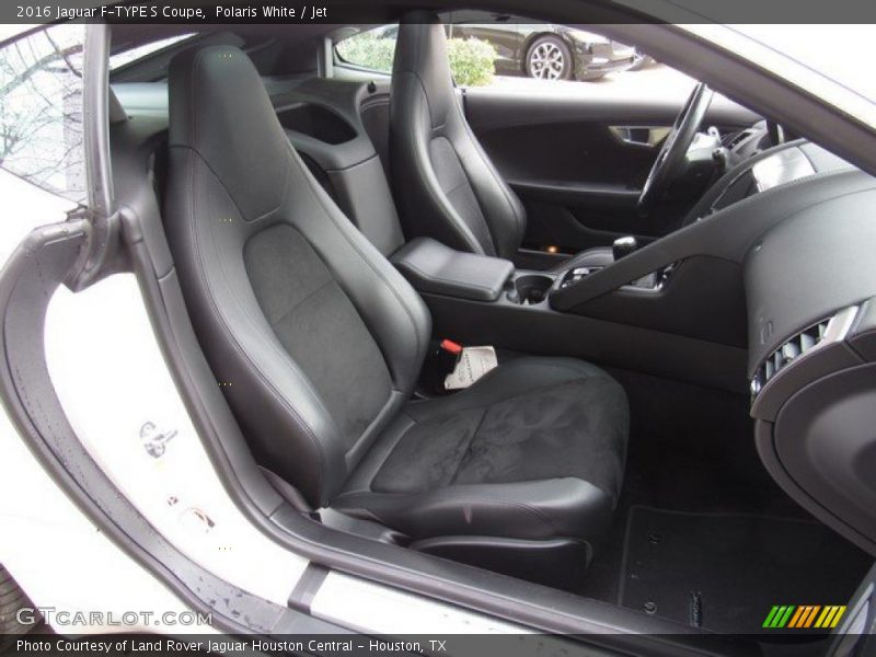 Polaris White / Jet 2016 Jaguar F-TYPE S Coupe