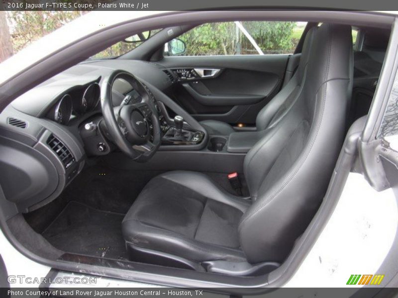 Polaris White / Jet 2016 Jaguar F-TYPE S Coupe