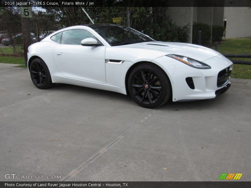 Polaris White / Jet 2016 Jaguar F-TYPE S Coupe