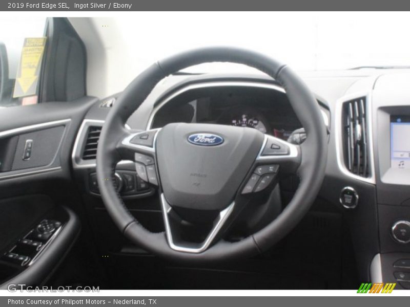Ingot Silver / Ebony 2019 Ford Edge SEL