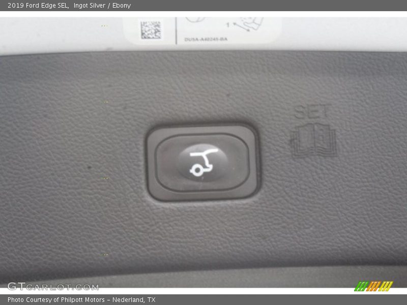 Ingot Silver / Ebony 2019 Ford Edge SEL