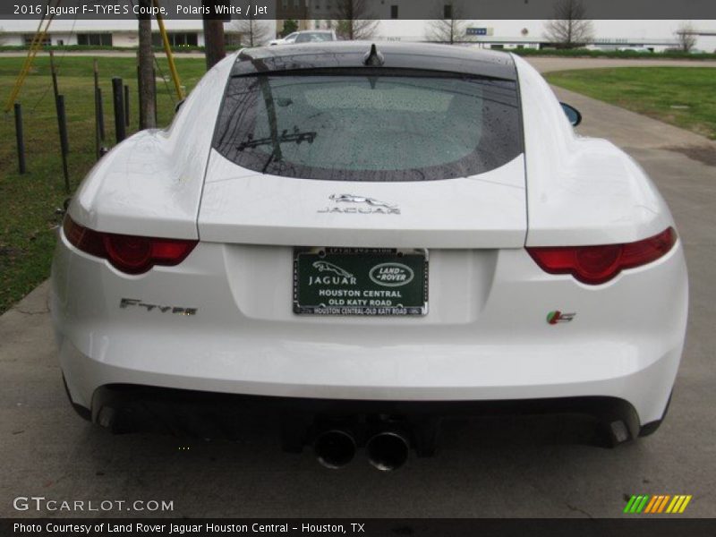 Polaris White / Jet 2016 Jaguar F-TYPE S Coupe