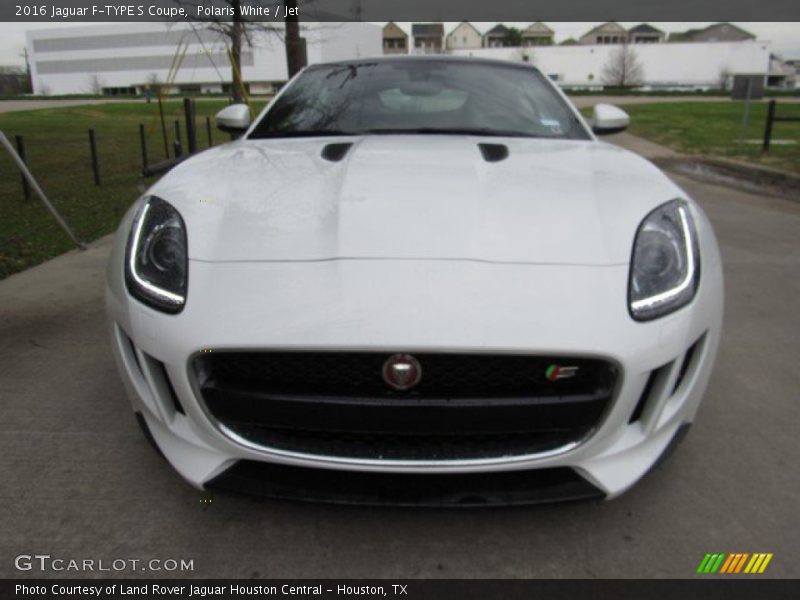 Polaris White / Jet 2016 Jaguar F-TYPE S Coupe