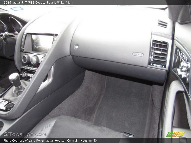 Polaris White / Jet 2016 Jaguar F-TYPE S Coupe
