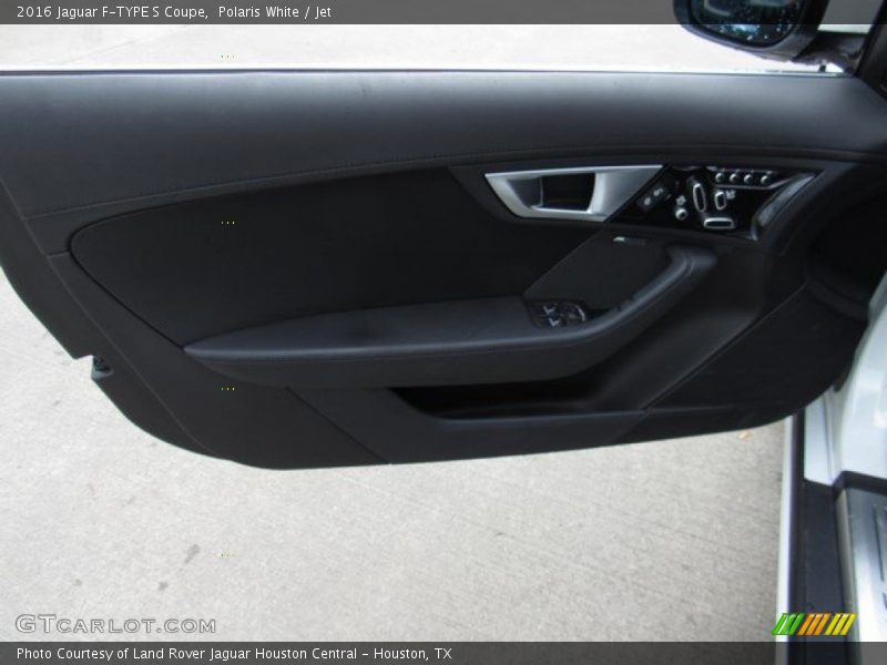 Polaris White / Jet 2016 Jaguar F-TYPE S Coupe