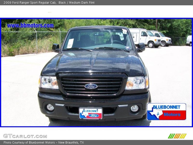 Black / Medium Dark Flint 2009 Ford Ranger Sport Regular Cab