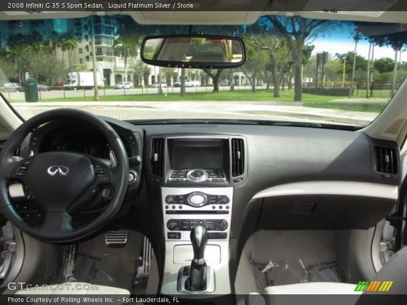 Liquid Platinum Silver / Stone 2008 Infiniti G 35 S Sport Sedan
