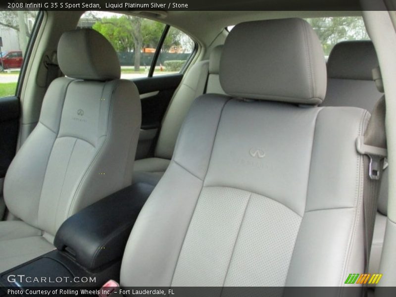 Liquid Platinum Silver / Stone 2008 Infiniti G 35 S Sport Sedan