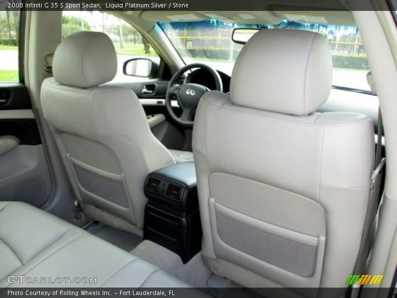 Liquid Platinum Silver / Stone 2008 Infiniti G 35 S Sport Sedan