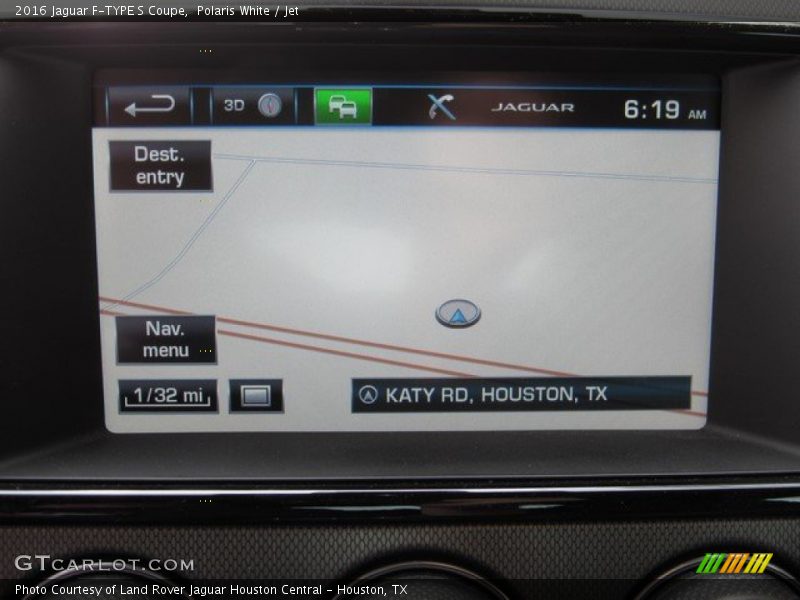 Navigation of 2016 F-TYPE S Coupe