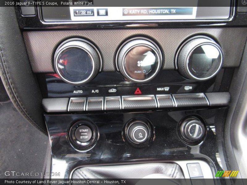 Polaris White / Jet 2016 Jaguar F-TYPE S Coupe