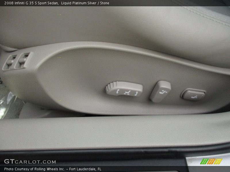 Liquid Platinum Silver / Stone 2008 Infiniti G 35 S Sport Sedan