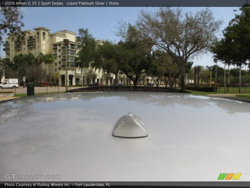 Liquid Platinum Silver / Stone 2008 Infiniti G 35 S Sport Sedan