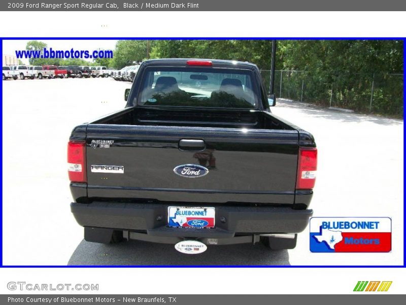 Black / Medium Dark Flint 2009 Ford Ranger Sport Regular Cab
