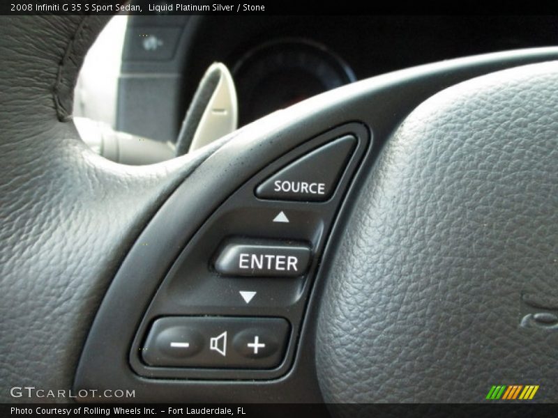Liquid Platinum Silver / Stone 2008 Infiniti G 35 S Sport Sedan