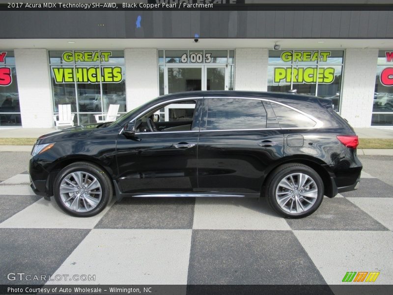 Black Copper Pearl / Parchment 2017 Acura MDX Technology SH-AWD