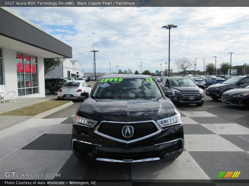 Black Copper Pearl / Parchment 2017 Acura MDX Technology SH-AWD