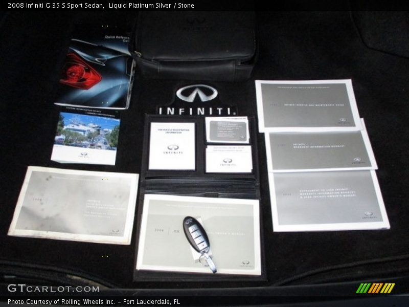 Liquid Platinum Silver / Stone 2008 Infiniti G 35 S Sport Sedan