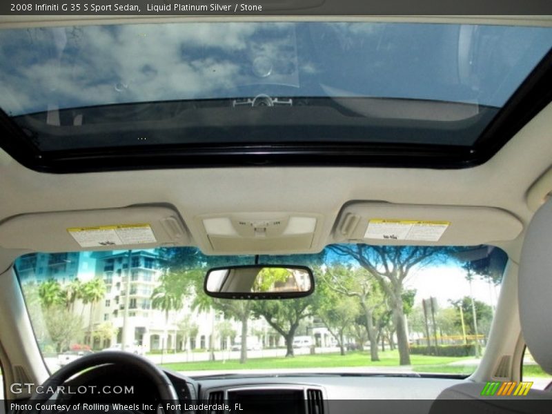 Liquid Platinum Silver / Stone 2008 Infiniti G 35 S Sport Sedan