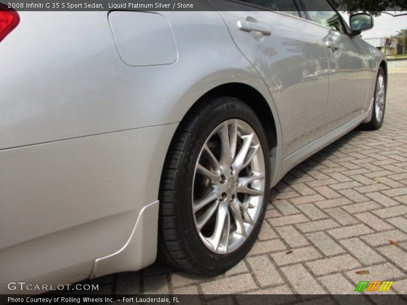 Liquid Platinum Silver / Stone 2008 Infiniti G 35 S Sport Sedan