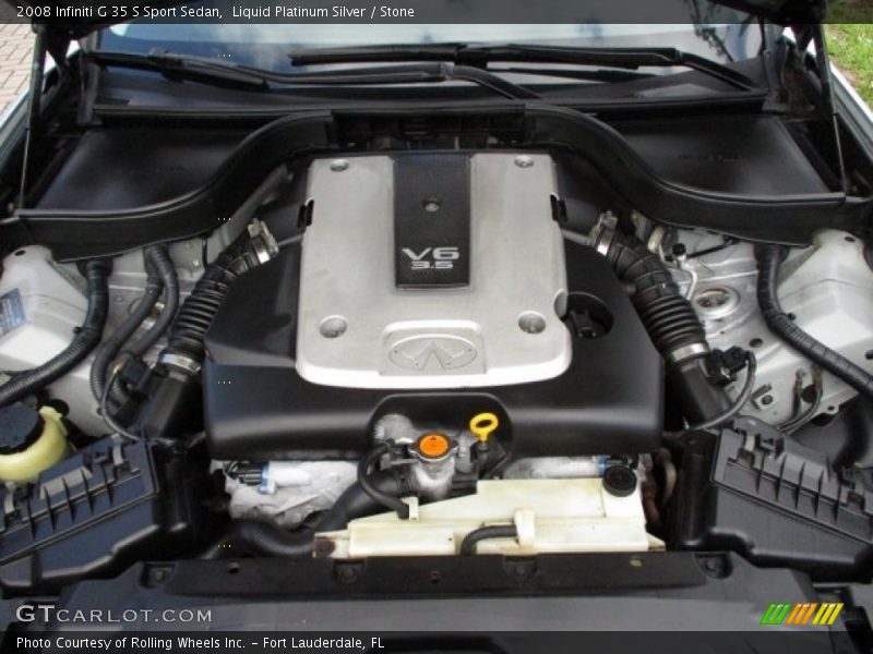 Liquid Platinum Silver / Stone 2008 Infiniti G 35 S Sport Sedan