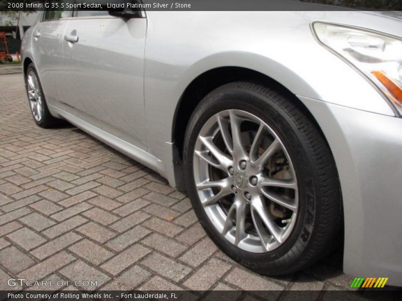 Liquid Platinum Silver / Stone 2008 Infiniti G 35 S Sport Sedan