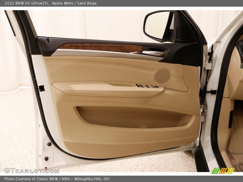 Alpine White / Sand Beige 2012 BMW X6 xDrive35i