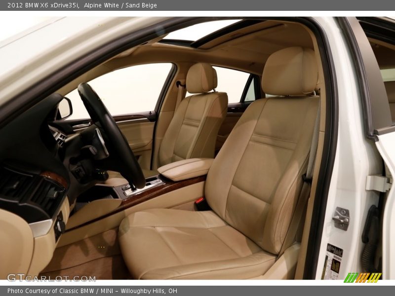 Alpine White / Sand Beige 2012 BMW X6 xDrive35i