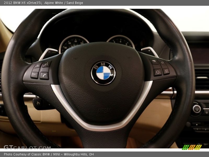 Alpine White / Sand Beige 2012 BMW X6 xDrive35i