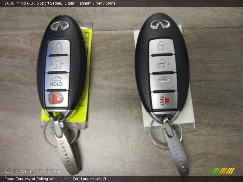 Liquid Platinum Silver / Stone 2008 Infiniti G 35 S Sport Sedan
