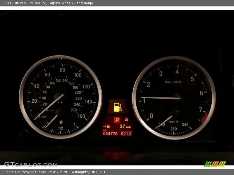 Alpine White / Sand Beige 2012 BMW X6 xDrive35i